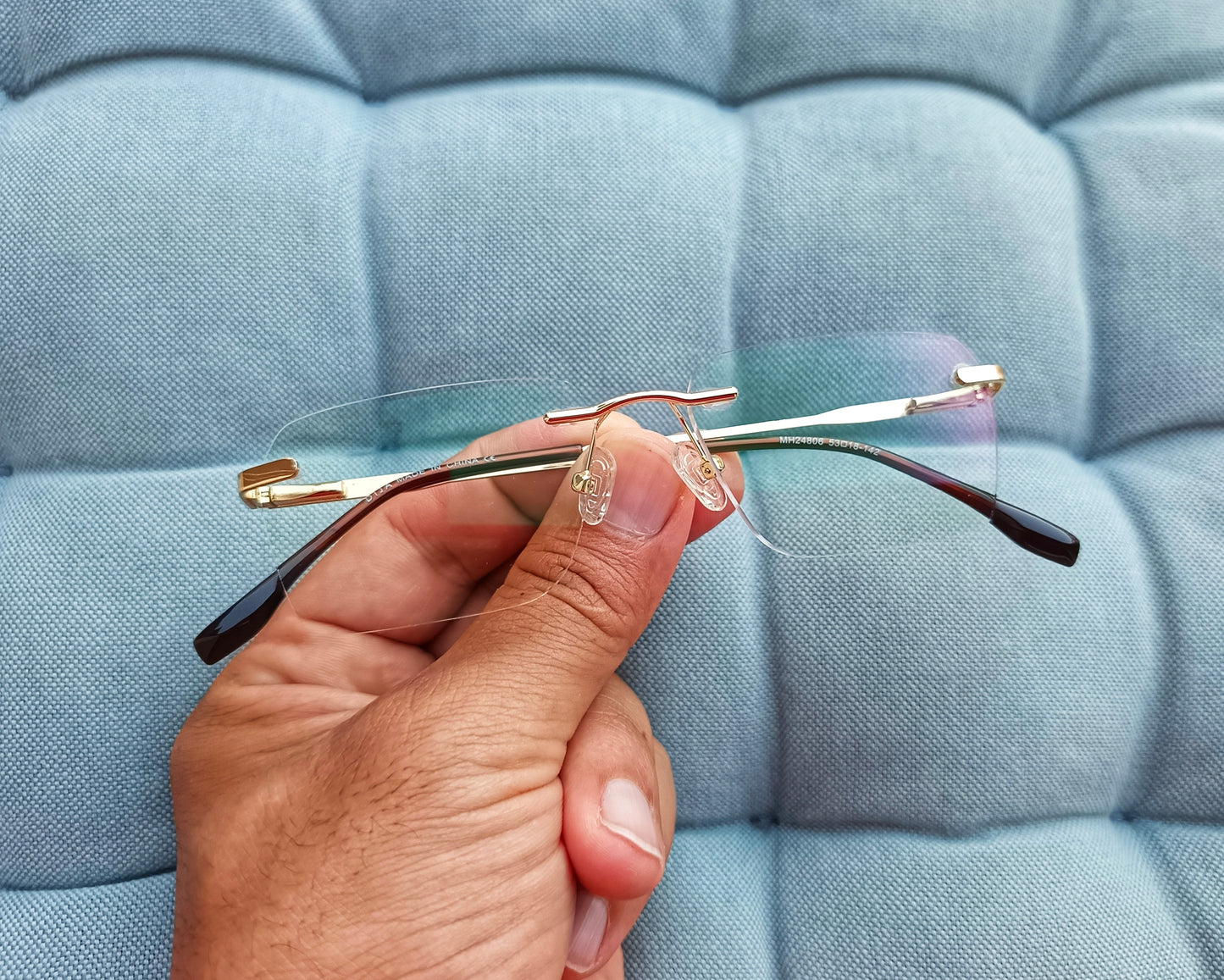 Anti Blue Light Glasses - Rimless ELE.