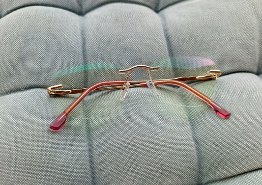 Anti Blue Light Glasses - Rimless Female
