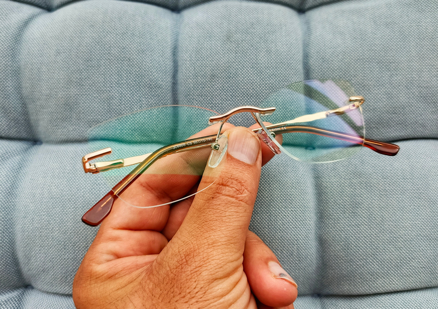 Anti Blue Light Glasses - Rimless Female