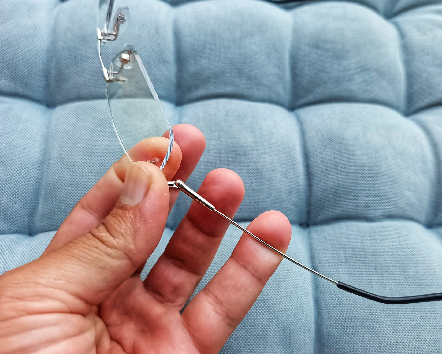 Anti Blue Light Glasses - Rimless Flex