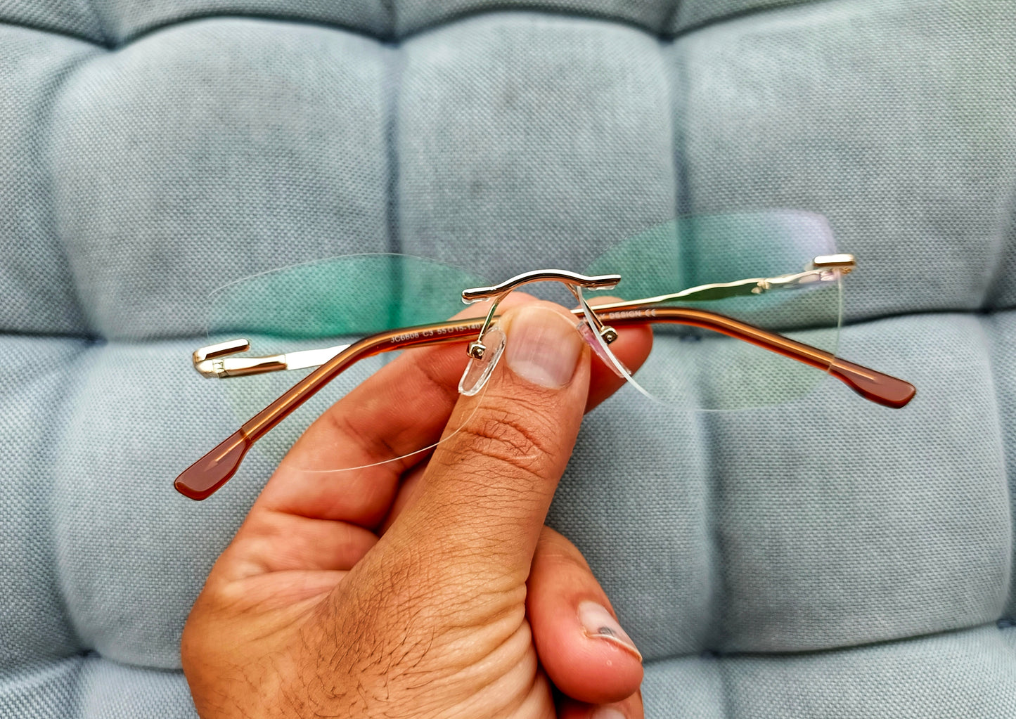 Anti Blue Light Glasses - Rimless Female