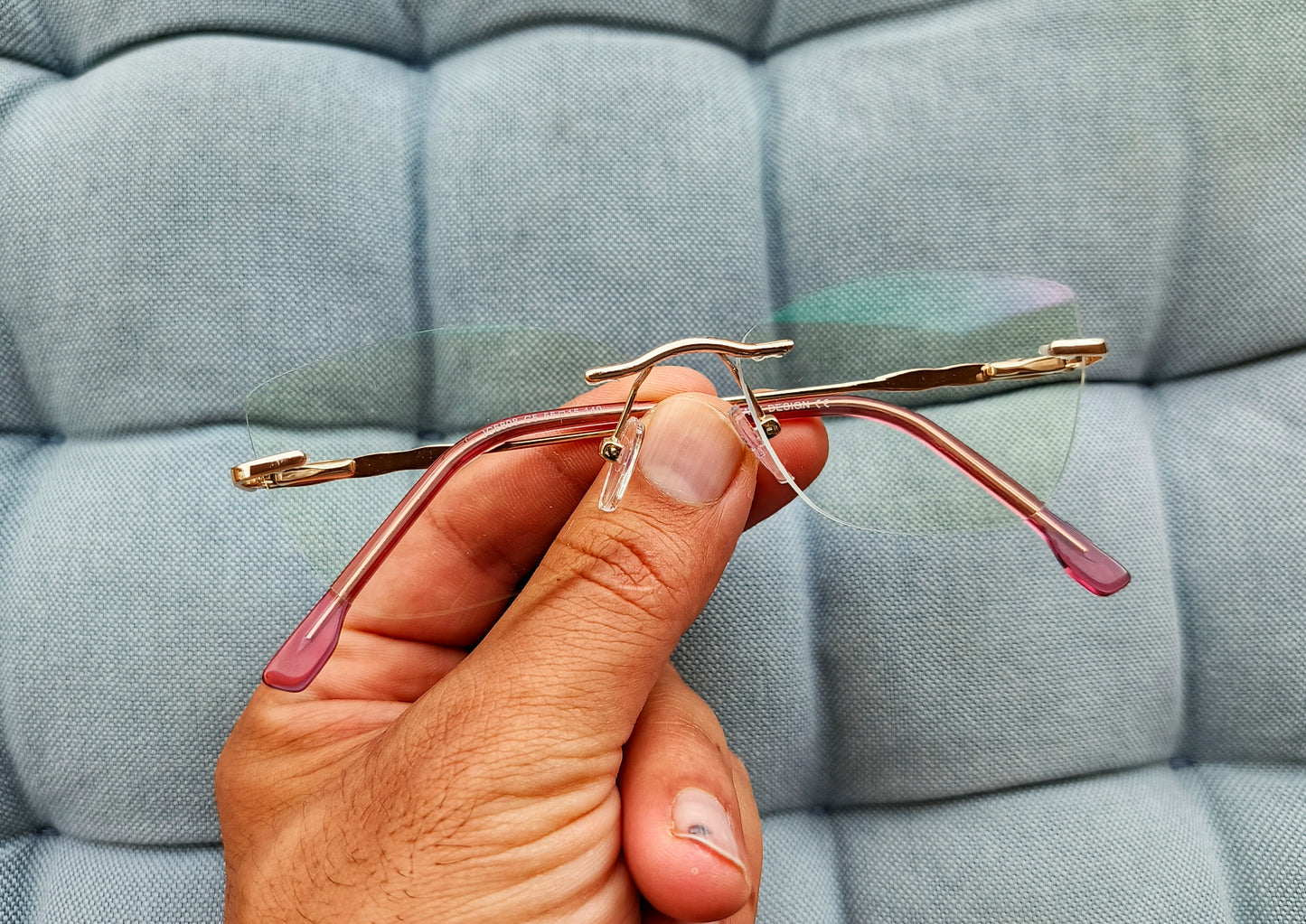 Anti Blue Light Glasses - Rimless Female